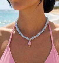 Image 1 of Pink Fish Charm Necklace