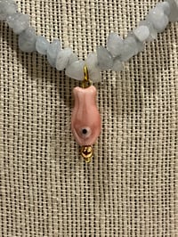 Image 3 of Pink Fish Charm Necklace