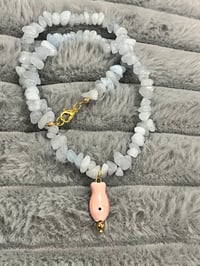 Image 4 of Pink Fish Charm Necklace