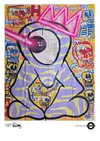 Image 1 of A3 Giclée Art Print — KING FOR A DAY — collaboration with XLVII and Marc Craig