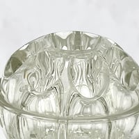 Image 6 of Ancien Pique-fleurs en verre moulé - 9 trous - signé  Rheims - Porte crayon - Années 30 - 40 