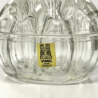 Image 5 of Ancien Pique-fleurs en verre moulé - 9 trous - signé  Rheims - Porte crayon - Années 30 - 40 