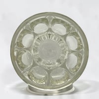 Image 9 of Ancien Pique-fleurs en verre moulé - 9 trous - signé  Rheims - Porte crayon - Années 30 - 40 