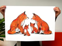 Image 2 of FOX FAMILY 2.0 — Limited Edition Art Print