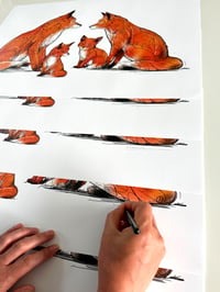 Image 3 of FOX FAMILY 2.0 — Limited Edition Art Print