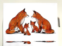 Image 4 of FOX FAMILY 2.0 — Limited Edition Art Print