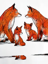 Image 5 of FOX FAMILY 2.0 — Limited Edition Art Print