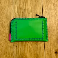 Image 3 of Cartera-tarjetero verde y rosa 