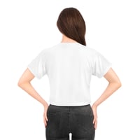 Image 4 of Cross-Eyed Santa Head Crop Tee 