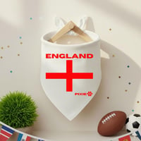 Personalised England Flag Pet Bandana