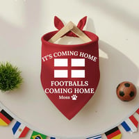 Personalised Pet Bandana England, Its Coming Home” 