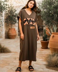 Image 1 of IBIZA ✘  SHIRT KLEID ✘ IBIZA PRINT  ✘ VINTAGE  ✘ UPCYCLED 1