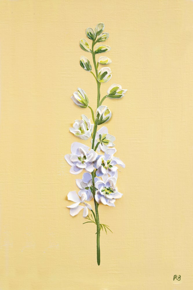 Image of Larkspur White Wedding Giclée Print