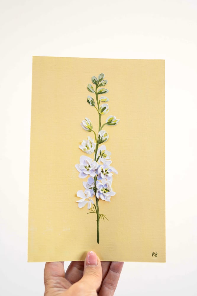 Image of Larkspur White Wedding Giclée Print