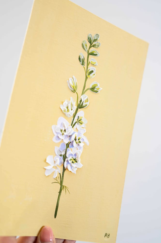 Image of Larkspur White Wedding Giclée Print