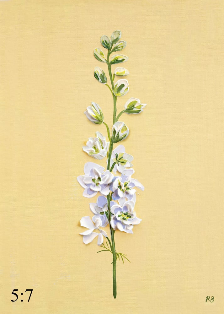 Image of Larkspur White Wedding Giclée Print