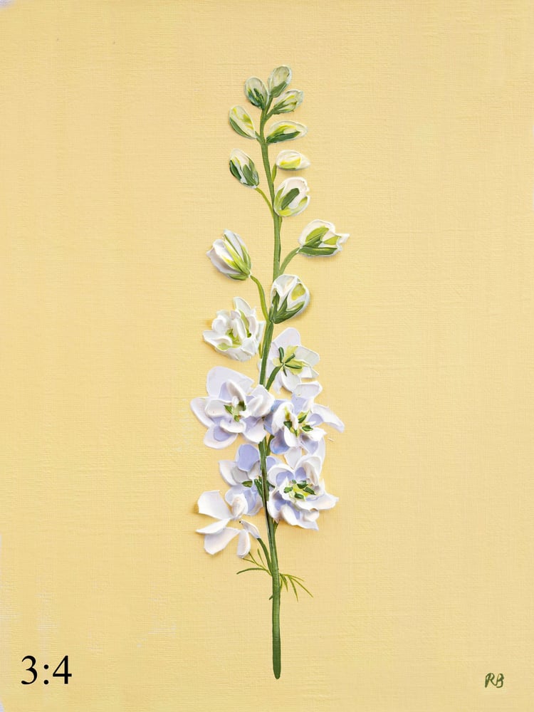 Image of Larkspur White Wedding Giclée Print