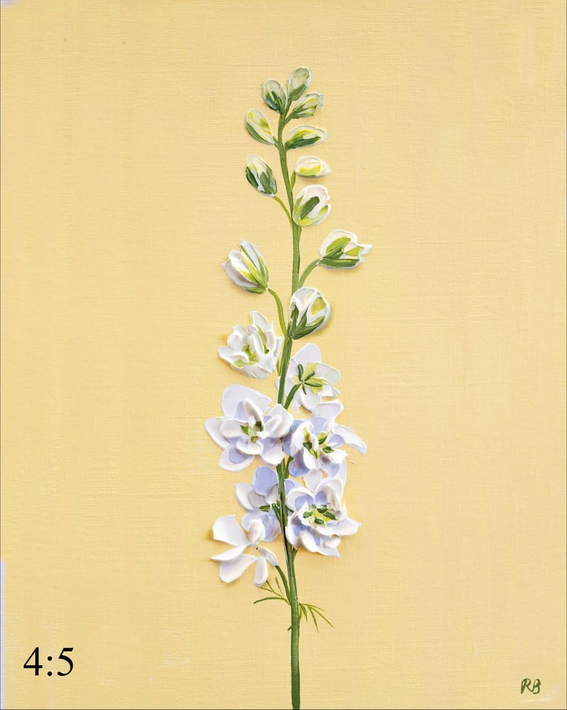 Image of Larkspur White Wedding Giclée Print