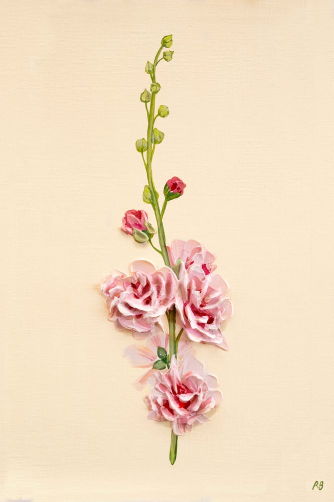 Image of Double Hollyhock Giclée Print
