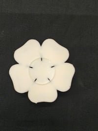 Image 4 of Ornate Wall Hanging Plaque Set of 6 Gold Flower Art Resin Ornate