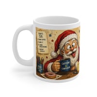 Image 2 of Cross-Eyed Santa "Caffeine Dealer" Mug, 11 oz