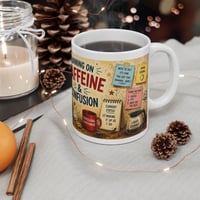 Image 4 of Cross-Eyed Santa "Caffeine Dealer" Mug, 11 oz