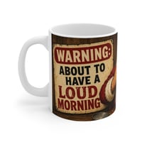 Image 2 of Cross-Eyed Santa "Loud Morning" Mug, 11oz