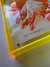 Image 4 of Framed A4 ink original yellow frame 2