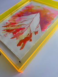 Image 3 of Framed A4 ink original yellow frame 3