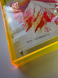 Image 4 of Framed A4 ink original yellow frame 3