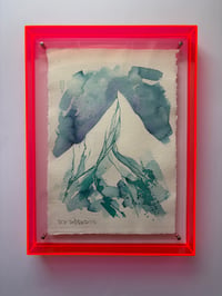 Image 3 of Framed A4 ink original pink frame 1