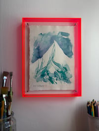 Image 1 of Framed A4 ink original pink frame 1