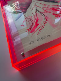 Image 2 of Framed A4 ink original pink frame 2