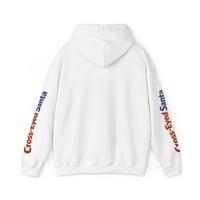 Image 2 of Santa Face Hoodie — 'Cross‑Eyed Santa' Holiday Christmas Sweatshirt