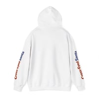 Image 3 of Santa Face Hoodie — 'Cross‑Eyed Santa' Holiday Christmas Sweatshirt
