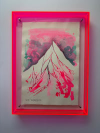 Image 3 of Framed A4 ink original pink frame 2