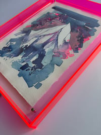 Image 4 of Framed A4 ink original pink frame 3