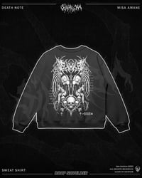 Image 1 of Misa Amane Oversized Sweat Shirt - Black