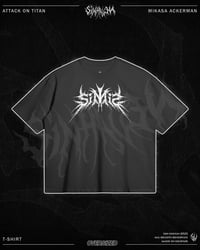Image 2 of Mikasa Ackerman Oversized Shirt - Black