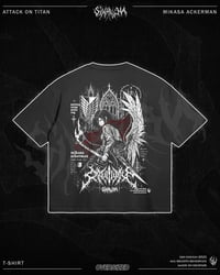 Image 1 of Mikasa Ackerman Oversized Shirt - Black