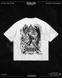 Image 1 of Mikasa Ackerman Oversized Shirt - White