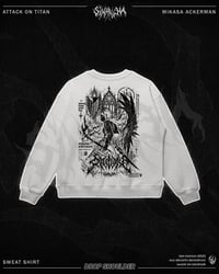 Image 1 of Mikasa Ackerman Oversized Sweat Shirt - Gray