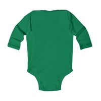Image 4 of Infant Bodysuit — Cross-Eyed Santa Face Baby Onesie