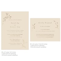 Image 2 of Custom made order - gold foil printed cards