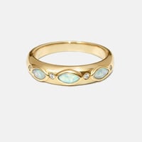Image 1 of Victorian Opal Marquise Band Ring