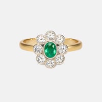Image 1 of Emerald Cluster Ring