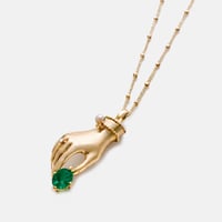 Image 1 of The Hand of Devotion-Emerald Necklace