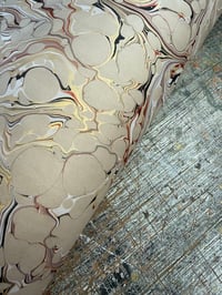 Image 5 of Hand Marbled paper - Veins on Fawn x 1