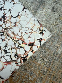 Image 5 of Hand Marbled paper - Veins on White x 1 