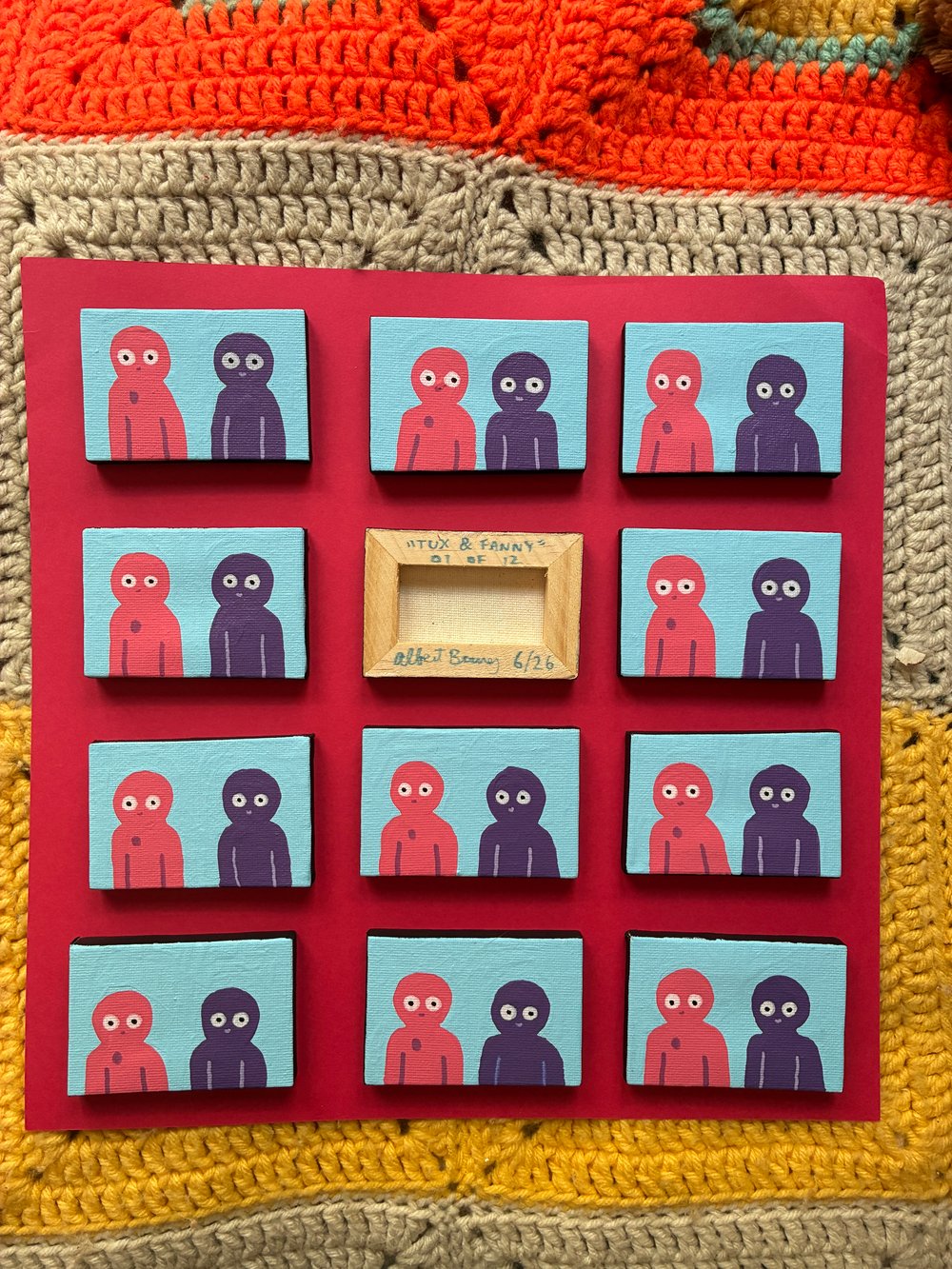 Tux and Fanny Mini Painting 